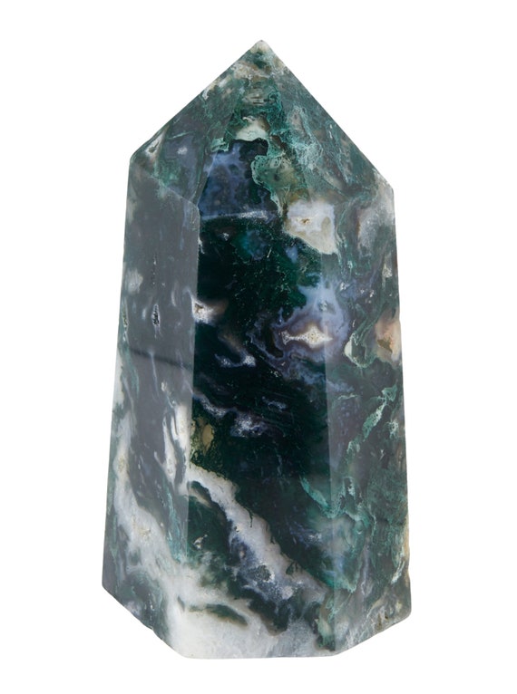 Moss Agate Point - Polished Moss Agate Tower Point - Large Moss Agate Crystal Point - Green Crystal - Standing Moss Agate Crystal Tower - 13 Moss Agate Point - Polished Moss Agate Tower Point - Large Moss Agate Crystal Point - Green Crystal - Standing Moss Agate Crystal Tower - 13