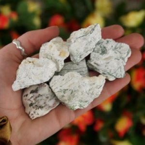 Shop Raw & Rough Moss Agate Stones! Small Raw White Moss Agate Rough Crystal | Natural genuine stones & crystals in various shapes & sizes. Buy raw cut, tumbled, or polished gemstones for making jewelry or crystal healing energy vibration raising reiki stones. #crystals #gemstones #crystalhealing #crystalsandgemstones #energyhealing #affiliate #ad