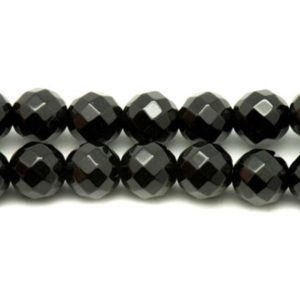 Shop Onyx Faceted Beads! 10pc – stone beads – Black Onyx faceted balls 8mm 4558550024497 | Natural genuine faceted Onyx beads for beading and jewelry making.  #jewelry #beads #beadedjewelry #diyjewelry #jewelrymaking #beadstore #beading #affiliate #ad