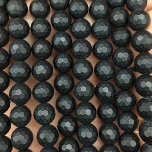 Shop Onyx Faceted Beads! Onyx Matte Beads, Natural Gemstone Beads, Onyx Faceted Beads Round Stone Beads 4mm 6mm 8mm 10mm 12mm 15'' | Natural genuine faceted Onyx beads for beading and jewelry making.  #jewelry #beads #beadedjewelry #diyjewelry #jewelrymaking #beadstore #beading #affiliate #ad