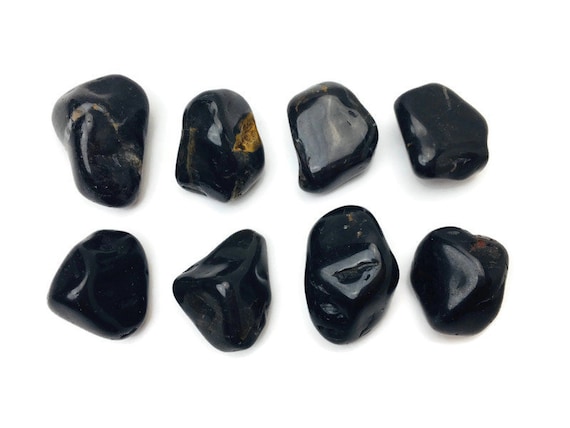 Black Onyx Crystal (1) Onyx Stone Polished Large Tumbled Crystal Stone ( Black Gray Red Onyx) Onyx Stone Natural Gemstones