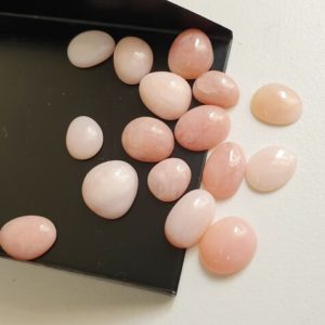 Shop Opal Cabochons! 9-12.5mm Pink Opal Cabochons, Natural Plain Free Form Shape Pink Opal Flat Back Cabochon, Opal for Jewelry (5Pcs To 10Pcs Option) – PDG293 | Natural genuine stones & crystals in various shapes & sizes. Buy raw cut, tumbled, or polished gemstones for making jewelry or crystal healing energy vibration raising reiki stones. #crystals #gemstones #crystalhealing #crystalsandgemstones #energyhealing #affiliate #ad