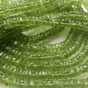 Shop Peridot Bead Shapes! 5-6mm Peridot Faceted Tyre Beads, Peridot Spacer Beads, Peridot Round Disc Beads, Peridot For Necklace (7IN To 14IN Options) – RAM16 | Natural genuine other-shape Peridot beads for beading and jewelry making.  #jewelry #beads #beadedjewelry #diyjewelry #jewelrymaking #beadstore #beading #affiliate #ad