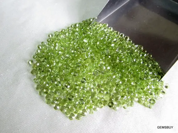 10 Pieces 2mm Peridot Faceted Round Loose Gemstone,green Peridot Round Faceted Aaa Quality Gemstone, Peridot Faceted Round Gemstone