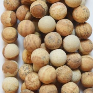 Shop Picture Jasper Beads! Natural Matte Sand Jasper Beads, Picture Jasper Bead – Round 6 mm Gemstone Beads – Full Strand 15 1/2", 63 beads, A+ Quality | Natural genuine beads Picture Jasper beads for beading and jewelry making.  #jewelry #beads #beadedjewelry #diyjewelry #jewelrymaking #beadstore #beading #affiliate #ad