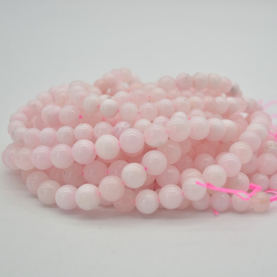 Pink Calcite (dyed) Semi-precious Gemstone Round Beads - 8mm, 10mm Sizes - 15" Strand