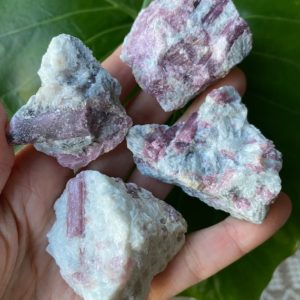 Raw Pink tourmaline, pink tourmaline in aquamarine | Natural genuine stones & crystals in various shapes & sizes. Buy raw cut, tumbled, or polished gemstones for making jewelry or crystal healing energy vibration raising reiki stones. #crystals #gemstones #crystalhealing #crystalsandgemstones #energyhealing #affiliate #ad