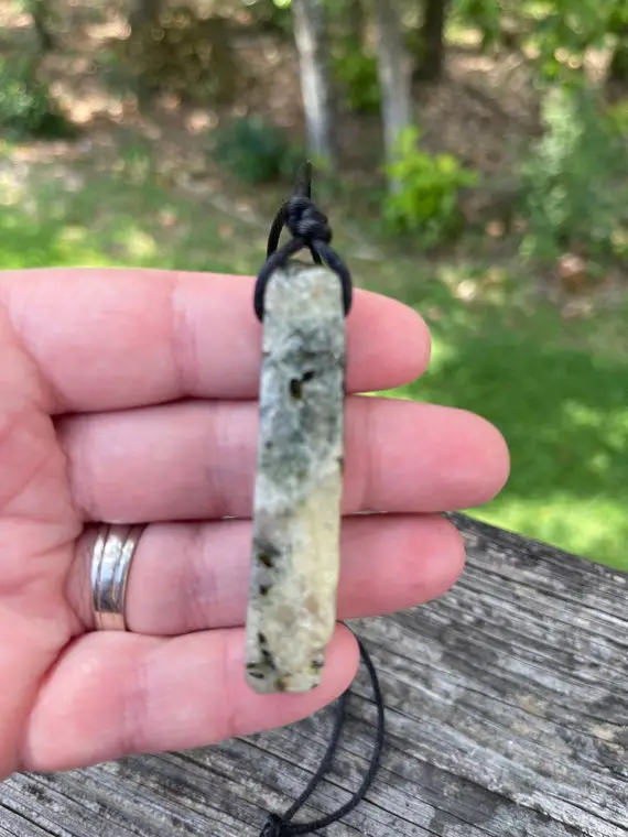 Prehnite  Necklace - Minimalist Style - Reiki Charged - Powerful Energy - Heals The Healer - Stone Of Prophecy - Epidote Needles #9