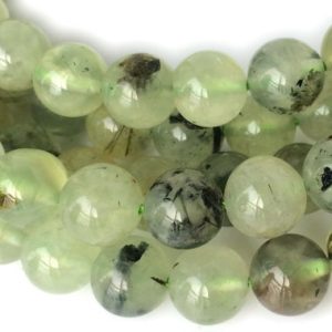Shop Prehnite Beads! 15.5" Natural Prehnite 8mm/10mm round beads, green color DIY beads, Green semi-precious stone AB QGCO | Natural genuine beads Prehnite beads for beading and jewelry making.  #jewelry #beads #beadedjewelry #diyjewelry #jewelrymaking #beadstore #beading #affiliate #ad