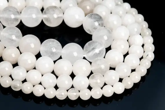 Genuine Natural Angola Crystal Quartz Loose Beads Grade A Round Shape 6mm 8mm 10mm