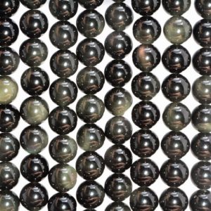 Shop Rainbow Obsidian Beads! 4mm Rainbow Obsidian Gemstone Grade A Round Loose Beads 15 inch Full Strand (80009017-400) | Natural genuine round Rainbow Obsidian beads for beading and jewelry making.  #jewelry #beads #beadedjewelry #diyjewelry #jewelrymaking #beadstore #beading #affiliate #ad