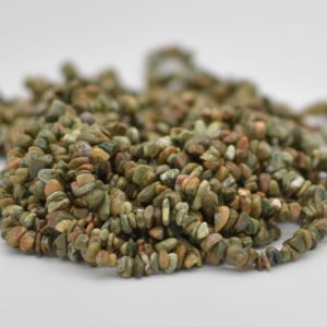 High Quality Grade A Natural Rhyolite Semi-precious Gemstone Chips Nuggets Beads – 5mm – 8mm, 32" Strand | Natural genuine chip Rainforest Jasper beads for beading and jewelry making.  #jewelry #beads #beadedjewelry #diyjewelry #jewelrymaking #beadstore #beading #affiliate #ad