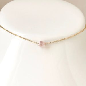 Shop Rose Quartz Necklaces! Valentine's Day Gift Choker Necklace Rose Quartz Choker Pink Choker Choker Minimalist Choker Girlfriend Gift Natural Stone Choker | Natural genuine Rose Quartz necklaces. Buy crystal jewelry, handmade handcrafted artisan jewelry for women.  Unique handmade gift ideas. #jewelry #beadednecklaces #beadedjewelry #gift #shopping #handmadejewelry #fashion #style #product #necklaces #affiliate #ad