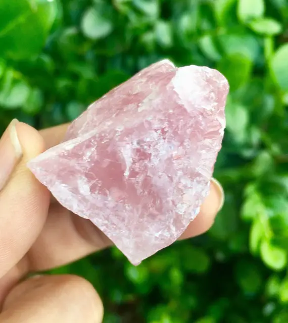 Rose Quartz Crystal (1) Raw Rose Quartz Stone - One Rough Gemstone Raw Crystal Pink Quartz