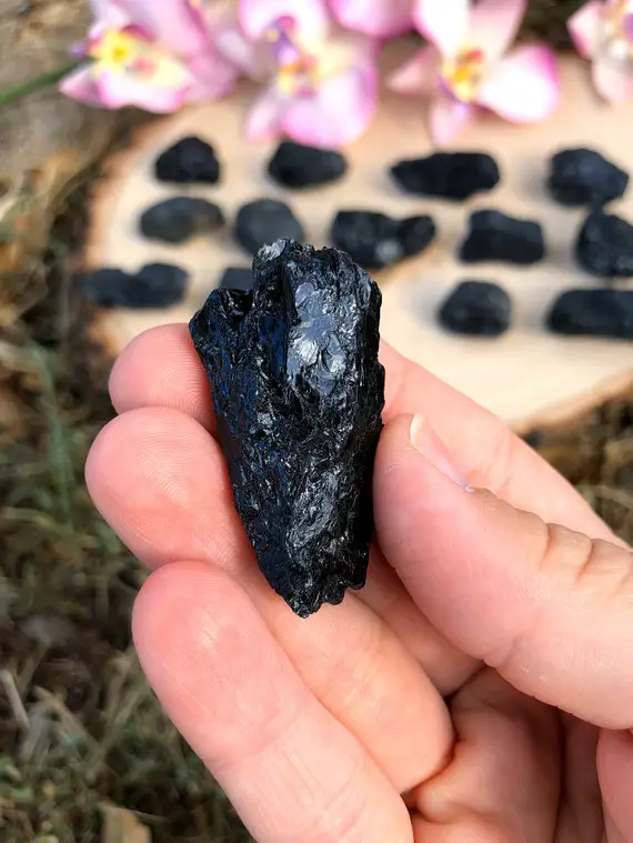 Rough Black Tourmaline, Black Tourmaline Raw, Black Tourmaline Bulk Stone For Empath, Crystal Positivity,protection,mind,rough Minerals Gems