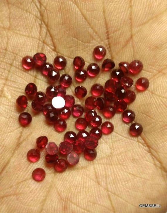 1 Pieces 5mm Natural Ruby Round Rosecut Gemstone, Ruby Rosecut Round Gemstone, Ruby Rosecut Round Cabochon Gemstone, Rosecut Round Cabochons