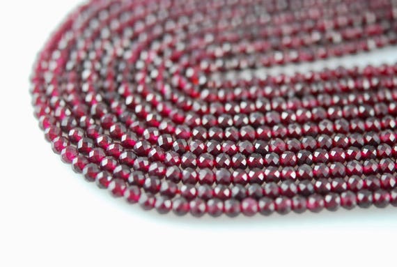 Ruby Chalcedony Round Beads