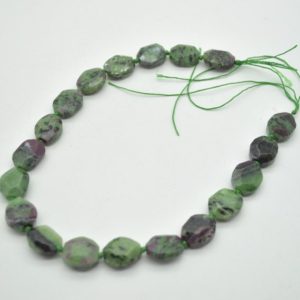 Shop Ruby Zoisite Faceted Beads! High Quality Grade A Natural Ruby Zoisite Semi-precious Gemstone Faceted Cross Drilled Rectangle Pendant / Beads – 15" strand | Natural genuine faceted Ruby Zoisite beads for beading and jewelry making.  #jewelry #beads #beadedjewelry #diyjewelry #jewelrymaking #beadstore #beading #affiliate #ad