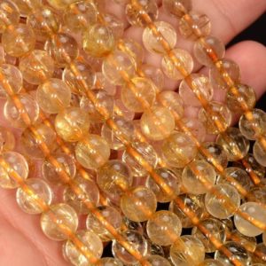 Shop Rutilated Quartz Round Beads! Golden Rutilated Quartz Gemstone Gold Grade AAA 4mm 5mm 6mm 7mm Round Loose Beads 15.5 inch Full Strand  BULK LOT 1,2,6,12 and 50 (466) | Natural genuine round Rutilated Quartz beads for beading and jewelry making.  #jewelry #beads #beadedjewelry #diyjewelry #jewelrymaking #beadstore #beading #affiliate #ad
