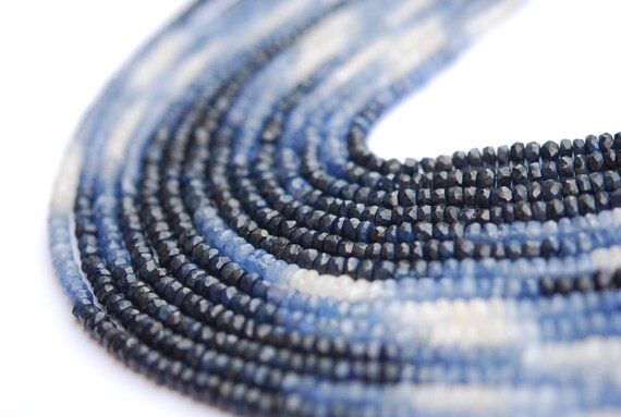 1/2 Strand Of Gorgeous Sapphire Roundels