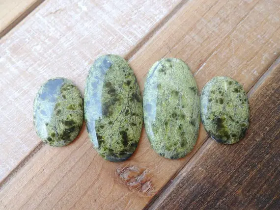 Serpentine Cabochon, Green Serpentine Stone, Green Jewelry, Natural Serpentine Stone Cabochon, Serpentine Gemstone