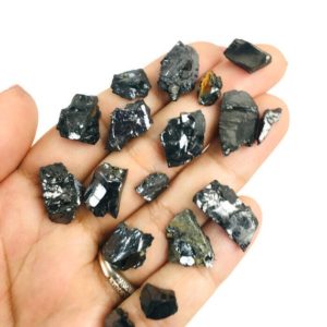 Shop Raw & Rough Shungite Stones! Elite Shungite (10G) Small Raw Crystal Lot of Elite Shungite Stone Rough Crystal Pieces Chips | Natural genuine stones & crystals in various shapes & sizes. Buy raw cut, tumbled, or polished gemstones for making jewelry or crystal healing energy vibration raising reiki stones. #crystals #gemstones #crystalhealing #crystalsandgemstones #energyhealing #affiliate #ad