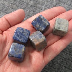 Shop Tumbled Sodalite Crystals & Pocket Stones! Sodalite 0.75 inch + Tumbled Stone T150 | Natural genuine stones & crystals in various shapes & sizes. Buy raw cut, tumbled, or polished gemstones for making jewelry or crystal healing energy vibration raising reiki stones. #crystals #gemstones #crystalhealing #crystalsandgemstones #energyhealing #affiliate #ad