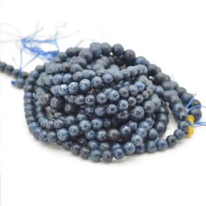 Shop Spinel Round Beads! High Quality Grade A Natural Blue Spinel Semi-precious Gemstone Round Beads – 6mm, 8mm sizes – 15" strand | Natural genuine round Spinel beads for beading and jewelry making.  #jewelry #beads #beadedjewelry #diyjewelry #jewelrymaking #beadstore #beading #affiliate #ad