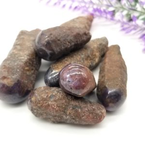 Shop Ruby Points & Wands! Star Ruby Polished Tip Wand | Natural genuine stones & crystals in various shapes & sizes. Buy raw cut, tumbled, or polished gemstones for making jewelry or crystal healing energy vibration raising reiki stones. #crystals #gemstones #crystalhealing #crystalsandgemstones #energyhealing #affiliate #ad