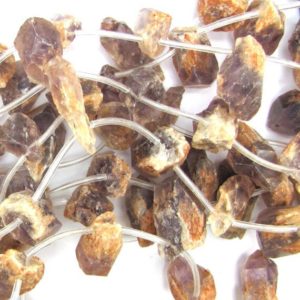 Shop Sunstone Chip & Nugget Beads! 19-34mm natural sunstone nugget beads 15.5" strand | Natural genuine chip Sunstone beads for beading and jewelry making.  #jewelry #beads #beadedjewelry #diyjewelry #jewelrymaking #beadstore #beading #affiliate #ad