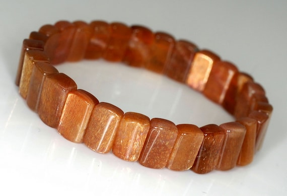 16x10mm Gold Sunstone Gemstone Grade Aa Rectangle Cushion Loose Beads 7.5 Inch (90142595-831)