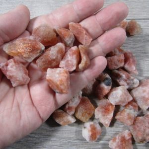 Shop Raw & Rough Sunstone Stones! Gemmy Raw Sunstone Small / Medium Chunk R20 | Natural genuine stones & crystals in various shapes & sizes. Buy raw cut, tumbled, or polished gemstones for making jewelry or crystal healing energy vibration raising reiki stones. #crystals #gemstones #crystalhealing #crystalsandgemstones #energyhealing #affiliate #ad