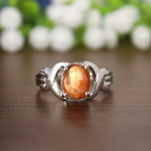 Shop Sunstone Rings! Shimmer Sunstone silver ring, Sunstone fine ring, healing stone ring, inner earth jewelry, Sunstone bohemian ring, Silver tribal jewelry | Natural genuine Sunstone rings, simple unique handcrafted gemstone rings. #rings #jewelry #shopping #gift #handmade #fashion #style #affiliate #ad