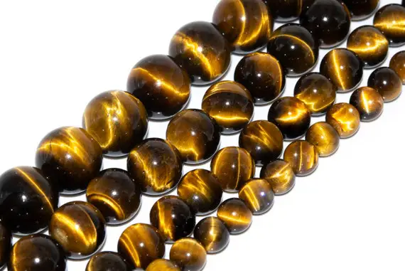 Yellow Tiger Eye Beads Grade Aaa Genuine Natural Gemstone Round Loose Beads 4mm 6mm 8mm 10mm 12mm 16mm Bulk Lot Options