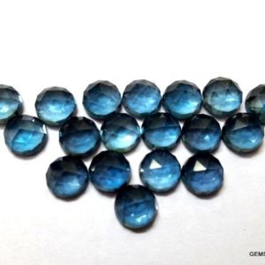 Shop Topaz Cabochons! 1 pieces 6mm London Blue Topaz Rose cut Cabochon Round Loose Gemstone, London Blue Topaz Round Cabochon Rosecut Faceted Loose Gemstone | Natural genuine stones & crystals in various shapes & sizes. Buy raw cut, tumbled, or polished gemstones for making jewelry or crystal healing energy vibration raising reiki stones. #crystals #gemstones #crystalhealing #crystalsandgemstones #energyhealing #affiliate #ad
