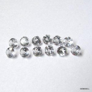 Shop Topaz Shapes! 10 piece 3mm To 8mm White Topaz Faceted Round Loose Gemstone, White Topaz Round Faceted Loose Gemstone, White Topaz Faceted Round Gemstone | Natural genuine stones & crystals in various shapes & sizes. Buy raw cut, tumbled, or polished gemstones for making jewelry or crystal healing energy vibration raising reiki stones. #crystals #gemstones #crystalhealing #crystalsandgemstones #energyhealing #affiliate #ad