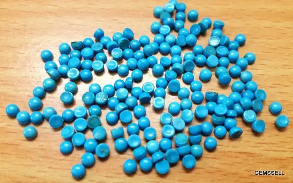 10 Pieces 2.5mm Turquoise Cabochon Round Gemstone, Turquoise Round Cabochon Loose Gemstone
