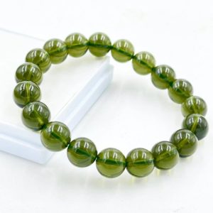 100% Natural Certified Moldavite Bracelet / Genuine Moldavite / Raw Moldavite Beads / Authentic Moldavite/ Moldavite From Czech Republic | Natural genuine Moldavite bracelets. Buy crystal jewelry, handmade handcrafted artisan jewelry for women.  Unique handmade gift ideas. #jewelry #beadedbracelets #beadedjewelry #gift #shopping #handmadejewelry #fashion #style #product #bracelets #affiliate #ad