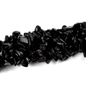 Shop Onyx Chip & Nugget Beads! 36 inches Strand Black Onyx Chip Gemstone Beads Nice Polished | Natural genuine chip Onyx beads for beading and jewelry making.  #jewelry #beads #beadedjewelry #diyjewelry #jewelrymaking #beadstore #beading #affiliate #ad