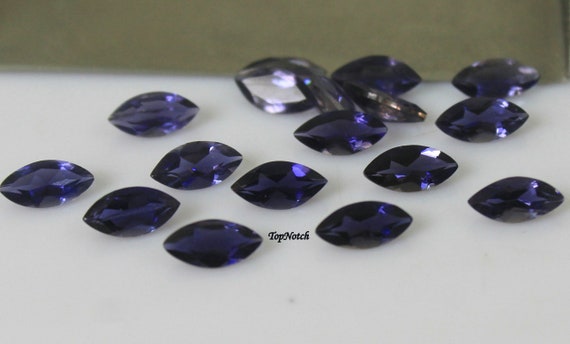 3x6mm Natural Iolite Marquise Faceted Loose Gemstone- Calibrated Iolite Gems For Sale