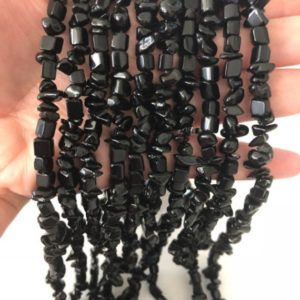 Shop Onyx Chip & Nugget Beads! 90 cm Strand Natural Onyx Chips, Long strand 36'' | Natural genuine chip Onyx beads for beading and jewelry making.  #jewelry #beads #beadedjewelry #diyjewelry #jewelrymaking #beadstore #beading #affiliate #ad