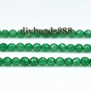 Shop Agate Faceted Beads! Green Agate,15 inch full strand natural Green Agate faceted round beads 2mm 3mm for Choice | Natural genuine faceted Agate beads for beading and jewelry making.  #jewelry #beads #beadedjewelry #diyjewelry #jewelrymaking #beadstore #beading #affiliate #ad