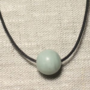 Shop Amazonite Pendants! Collier Pendentif Pierre semi précieuse – Amazonite Boule 14mm | Natural genuine Amazonite pendants. Buy crystal jewelry, handmade handcrafted artisan jewelry for women.  Unique handmade gift ideas. #jewelry #beadedpendants #beadedjewelry #gift #shopping #handmadejewelry #fashion #style #product #pendants #affiliate #ad