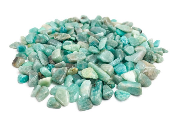 Amazonite Crystal Chips (100g) Small Mini Amazonite Green Blue Tumbled Amazonite Crystal Gravel Stones Gemstones Lot Bulk