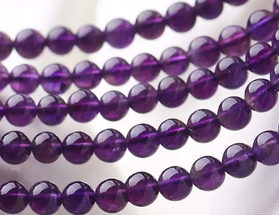 Natural Amethyst Quartz Smooth And Round Beads,6mm/8mm/10mm/12mm Quartz Wholesale Beads Supply,15 Inches One Starand