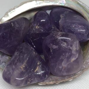 Shop Tumbled Amethyst Crystals & Pocket Stones! Amethyst Tumbled Stone, Powerful and Protective Stone, Healing Crystals, Healing Stones, Spiritual Stone, Chakra Stone | Natural genuine stones & crystals in various shapes & sizes. Buy raw cut, tumbled, or polished gemstones for making jewelry or crystal healing energy vibration raising reiki stones. #crystals #gemstones #crystalhealing #crystalsandgemstones #energyhealing #affiliate #ad