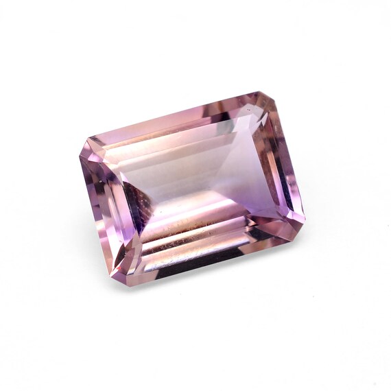 Natural Aaa+ Ametrine Gemstone Octagon Cut Stone | Bi-color Ametrine Semi Precious Gemstone Faceted Loose Octo Cut Piece
