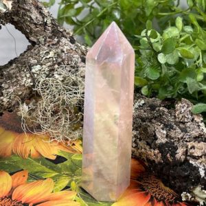 Angel Aura Rose Quartz Point – Reiki Charged – Powerful Energy – Spiritual Communication – Unconditional Love – Romance Crystal #22 | Natural genuine stones & crystals in various shapes & sizes. Buy raw cut, tumbled, or polished gemstones for making jewelry or crystal healing energy vibration raising reiki stones. #crystals #gemstones #crystalhealing #crystalsandgemstones #energyhealing #affiliate #ad