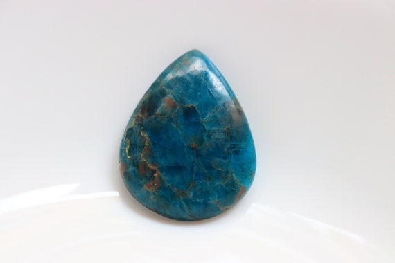 Big Size Apatite Cabochon, Blue Apatite Pocket Stone, Crystal Healing Cabochon, Healing Stone, High Quality Ethical Crystals, Loose Stone.