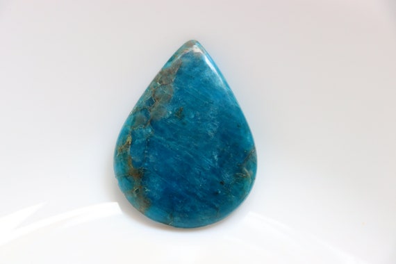 Big Size Apatite Cabochon, Blue Apatite Pocket Stone, Crystal Healing Cabochon, Healing Stone, High Quality Ethical Crystals, Loose Stone.